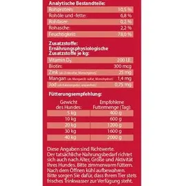 dehner lieblinge Hundefutter Adult mit Rind 6 x 800 g