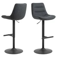 Actona GROUP »Adisa«, (Set, 2 stk.), Barhocker, Basel dunkelgrau,