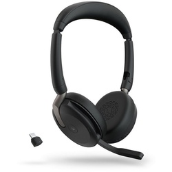 Jabra Evolve2 65 Flex MS Kopfhörer (Active Noise Cancelling (ANC), Bluetooth, Stereo USB-C) schwarz