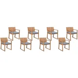 Beliani Gartenstuhl Blau, Holz, 54x80x59 cm, Gartenmöbel, Gartenstühle, Gartenstühle