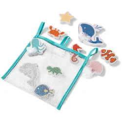 Tchibo - 10 Badewannenspielfiguren »Meerestiere« - mehrfarbig