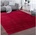 Teppich »Cadiz 630«, rechteckig, Uni-Farben, besonders weich, waschbar, auch als Läufer erhältlich, rot
