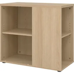 bümö Schreibtisch Schrank in Eiche, Container Schrank Büro für Ordner & Co. - Anstell-Container Schreibtisch, Schreibtisch Kommode, Büro Schrank