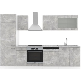 Vicco Küchenzeile R-Line 300 cm beton