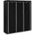 vidaXL Kleiderschrank mit Fächern 150 x 175 x 45 cm Schwarz