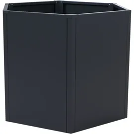 Mendler Hochbeet HWC-P64 77 x 264 x 100 cm Anthrazit