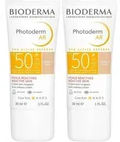 Bioderma Photoderm AR Peau Réactive Naturel SPF50+ Maquillage 2x30 ml