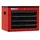 ADB Schrank-Aufsatz rot, anthrazit 4 Schubladen 61,0 x 45,0 x 95,0 cm
