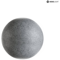 Deko-Light Dekorative Outdoor Kugelleuchte DORADUS, IP65/IP44 IK07, E27, Kunstharz (Polyresin), mit IP-Steckerkabel, granit, Ø 25cm D-836012