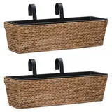 vidaXL Blumenkasten 62 x 32 x 23 cm Wasserhyazinthe