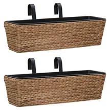 vidaXL Blumenkasten 62 x 32 x 23 cm Wasserhyazinthe
