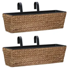 vidaXL Blumenkasten 62 x 32 x 23 cm Wasserhyazinthe