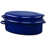 RIESS Gänsebräter 42 cm oval blau
