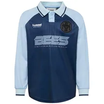 hummel T-Shirt Raglanärmel Hmljr Loose Stripe Soccer Jersey Longsleeve" in DRESS BLUES | Gr.: 110/116