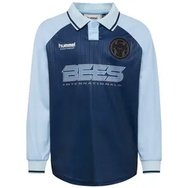 hummel T-Shirt Raglanärmel Hmljr Loose Stripe Soccer Jersey Longsleeve" in DRESS BLUES | Gr.: 110/116