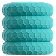 You2Toys 3-in-1 Cock & Ball Ring Set aus Liquid Silikon – 4 dehnbare Penisringe/Hodenringe/Ballstretcher mit Wabenstruktur, Stecksystem & Bumper-Puffer, Paartoy