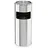 Svita 30L Standaschenbecher Eimer Aschenbecher Mülleimer Ascher 60x25cm Silber