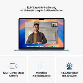 Apple MacBook Air M4 2025 13'' 16 GB RAM 512 GB SSD 10-Core GPU Himmelblau