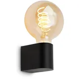 Briloner - Spiegelleuchte Bad IP44 Spritzwasserschutz, Schwarz 4,5 x 8 x 9,5 cm