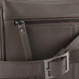 Harbour 2nd Just Pure Umhängetasche Leder Grey