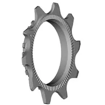 Shimano Ritzel 10 Zähne Silber/Schwarz