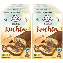 Backfee Backmischung Marmor Kuchen 480 g, 8er Pack