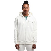 Carlo Colucci Hoodie mit Reißverschluss De Simoi in Weiß | Gr.: S