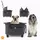 my duque Coco II Haustiertransportbox mit Rollen bis 8 kg Schwarz