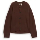 Tom Tailor Oversize Cardigan Dark Pecan Brown M
