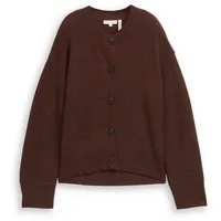 Tom Tailor Oversize Cardigan Dark Pecan Brown M