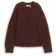 Tom Tailor Oversize Cardigan Dark Pecan Brown M