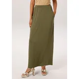 Aniston CASUAL Maxirock Damen Khaki 46