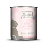 MjAMjAM Leckere Mahlzeit Kitten 800g Dose Katzennassfutter Sparpaket 12 x 800 Gramm saftiges Huhn mit Lachsöl