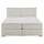 Home Affaire Boxspringbett HOME AFFAIRE "Wehma", beige (natur), B:210cm L:213cm, Struktur fein (100% Polyester), Komplettbetten, Boxspringbett, inkl. Topper in 3 verschiedenen Matratzen, auch in Samtstoff