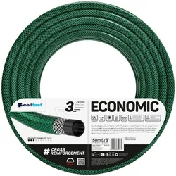 Cellfast - ECONOMIC Gartenschlauch mit 3 Lagen, 15mm Durchmesser und einer Länge von 50 Metern
