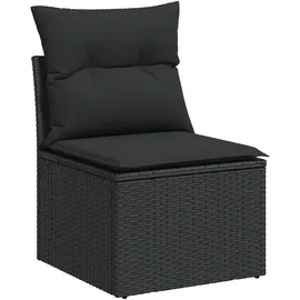 vidaXL Garten-Lounge-Set 9-tlg. schwarz
