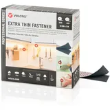 FP VELCRO Klettband Extra Thin Fastener 5m Hakenband+Flauschband 50mm Schwarz