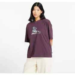 NEW BALANCE Damen Shirt New Balance Oversized, PLUM BROWN, M