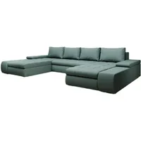 Luxusbetten24 Schlafsofa Designer Sofa Martino, mit Schlaffunktion grün