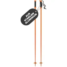 Atomic REDSTER Q SQS Skistöcke - Länge 120 cm - Zuverlässiger 4* Aluminium Skistock - Safety Quick Release System - Stöcke mit 60mm-Pistenteller - Hochwertige Skistecken in Orange