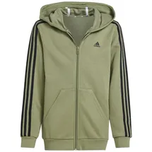 Adidas Kinder Kapuzensweat Essentials 3-Streifen, TENGRN/BLACK, 152