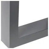 Melko 2x Tischkufen Grau Tischuntergestell Tischbeine Möbelfuß Stützfuß - Melko