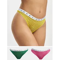 Tommy Hilfiger 3 Pack Full Lace Underwear in Bunt, Größe XS