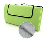 heimtexland XL Picknickdecke wasserdicht Outdoor Strandmatte Isomatte waschbar Campingdecke faltbar mit Tragegriff Festival Zelten Picknick Strand Decke Typ549 Hellgrün 200x200 cm