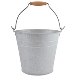 Esschert Design Altzink Eimer 5 Liter Tannenholzgriff natur