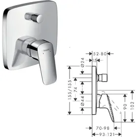 Hansgrohe Logis Aufputz chrom