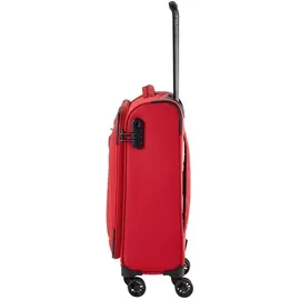 Travelite Chios 4 Rollen Kofferset 3-teilig mit Dehnfalte rot
