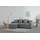 Ecksofa "KILLAM, 217 cm, L-Form, mit Schlaffunktion u. Bettkasten", grau (anthrazit), B:217cm H:85cm T:154cm, 100% Polyester, Sofas, Ecksofa, Recamiere rechts / links montierbar, in Cord und Webstoff