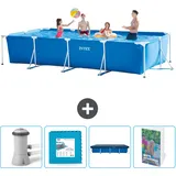 Rechteckiger Frame Pool - 450x220x84 Cm - 5-teilig  Scb124