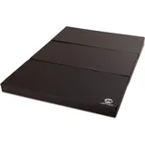 Turnmatte 150 x 100 x 8 cm schwarz Weichbodenmatte klappbar Jeflex 150 CM